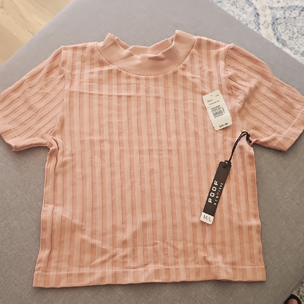 Poof! Kids Pink Striped Shirt